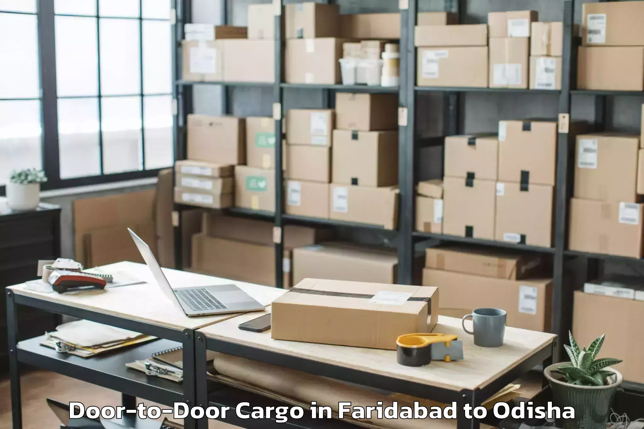 Affordable Faridabad to Chikitigarh Door To Door Cargo